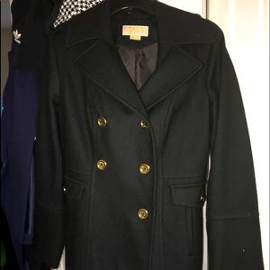 Larger ladies black Michael Khors coat
